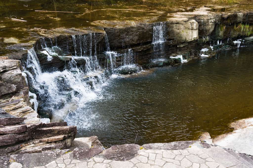 早朝に撮影した三木市の黒滝の写真。α7Vで撮影